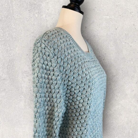 Victoria’s Secret Blue Sweater Chunky Knit Long Sleeve, Size S (no size tag) - Picture 6 of 10